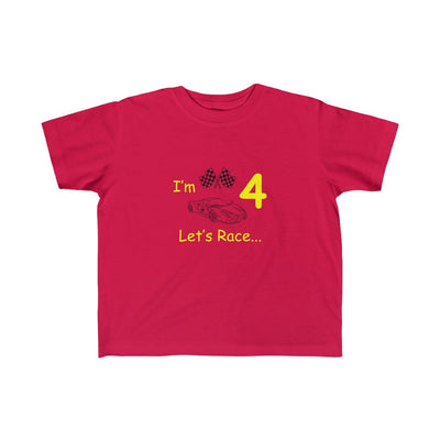 Let’s Race 4 Fine Jersey Tee - Red / 3T