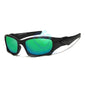 Active Sports Cycling Sunglasses - BLACK GREEN - Save 30%