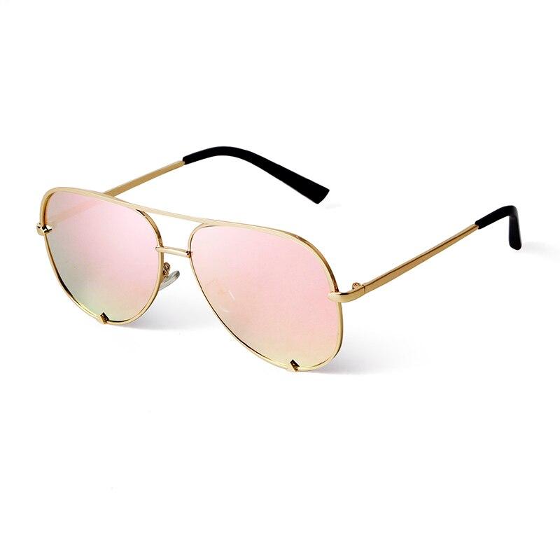 Aviation Pilot Oversized Sunglasses - GOLD PINK - Save 30%