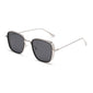 Celebrity Style Square Sunglasses - SILVER GRAY - Save 30%