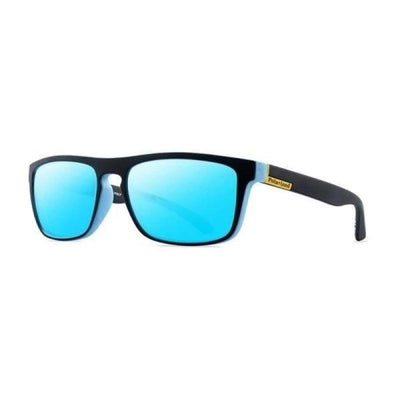 Classic Retro Driving Sunglasses - BLACK LIGHT BLUE - Save 