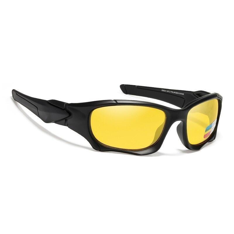 Copy of Active Sports Cycling Sunglasses - BLACK YELLOW - 