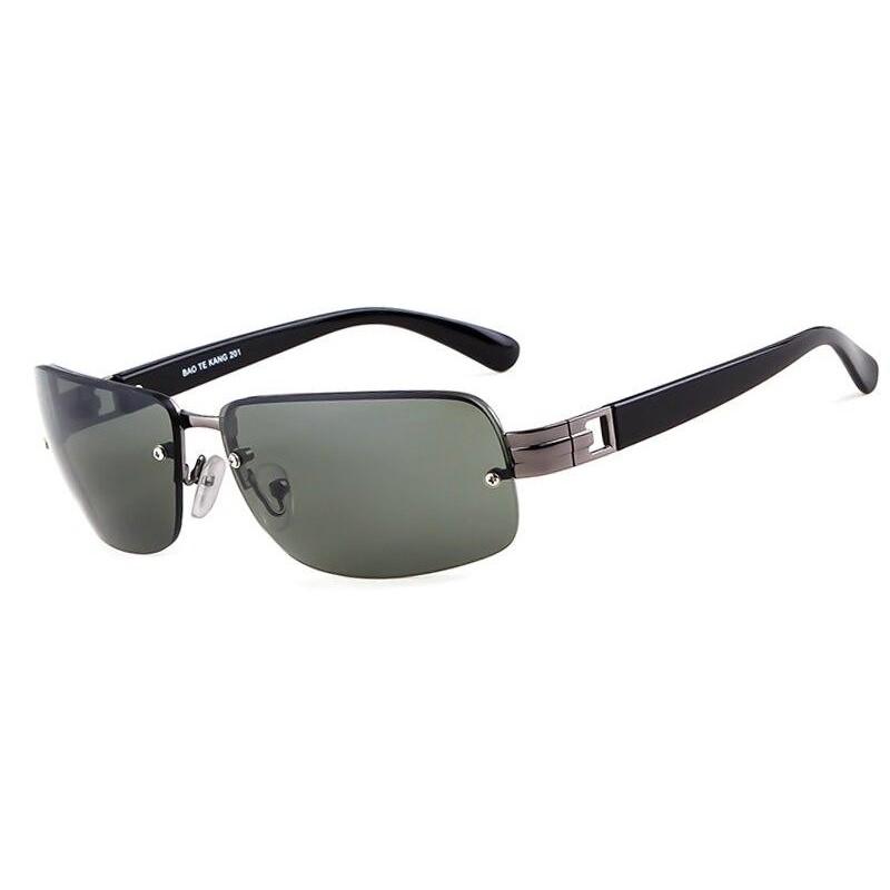 Luxury Rectangle Driving Sunglasses - BLACK GRAY - Save 25%