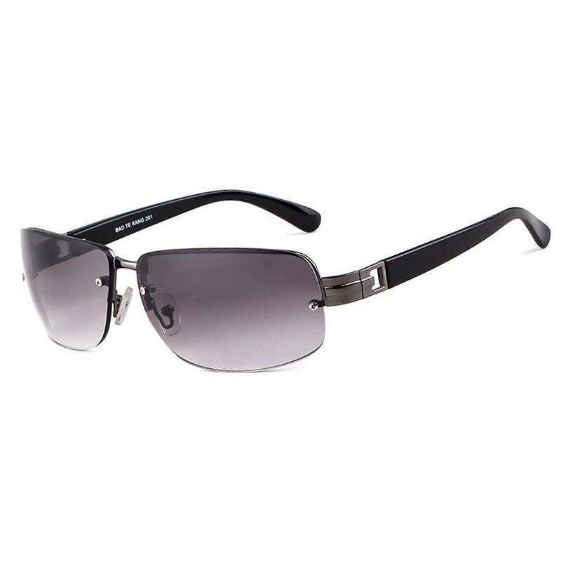 Luxury Rectangle Driving Sunglasses - GUNMETAL GRAY - Save 
