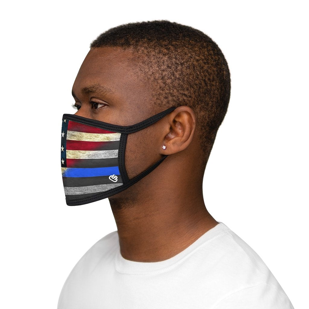 Mixed-Fabric Face Mask - One size