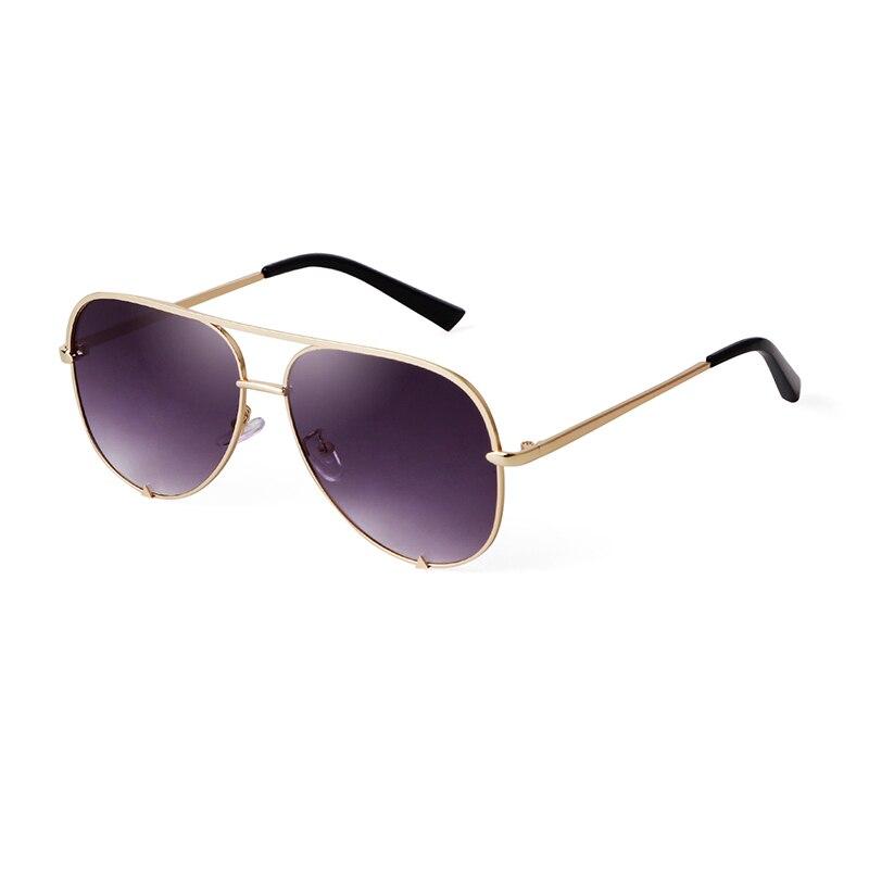 Pilot Flat Top Sunglasses - GOLD GRAY - Save 25%