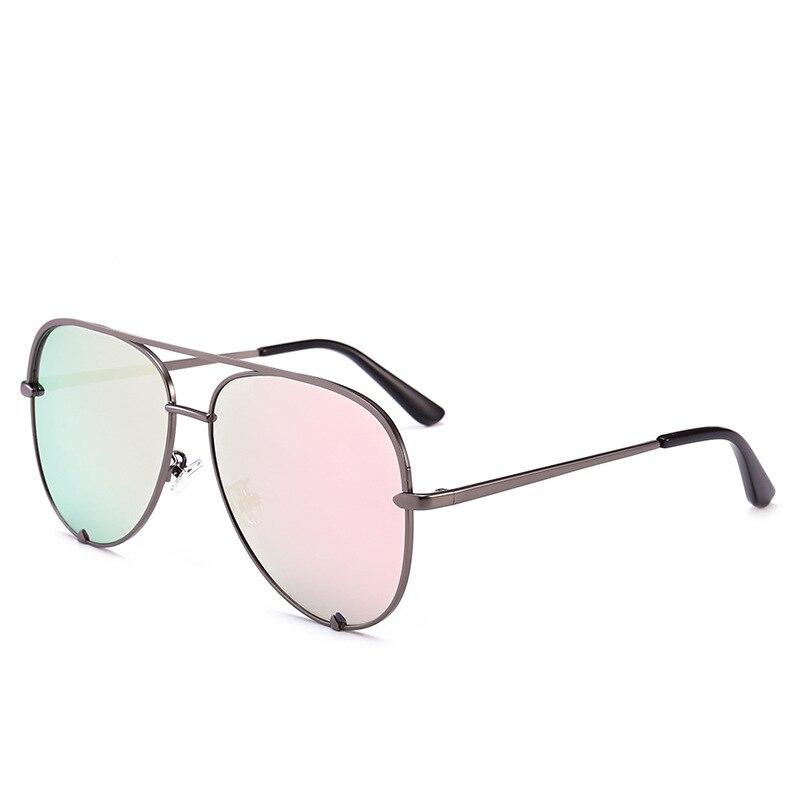 Pilot Flat Top Sunglasses - GUNMETAL PINK - Save 25%