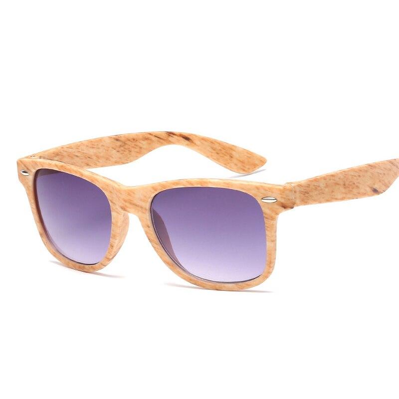 Retro Bamboo Style Sunglasses - BEIGE DARKNESS - Save 25%