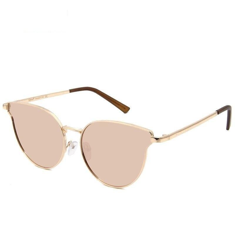 Retro Cat Eyes Sunglasses - GOLD BEIGE - Save 25%