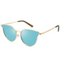 Retro Cat Eyes Sunglasses - GOLD BLUE - Save 25%