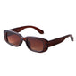 Retro Narrow Rectangle Sunglasses - BROWN BROWN - Save 35%