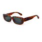 Retro Narrow Rectangle Sunglasses - TORTOISE GRAY - Save 35%