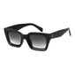 Retro Square Designer Sunglasses - MATTE BLACK - Save 35%