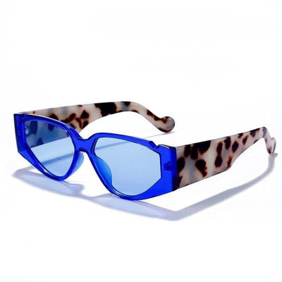Retro Squared Fashion Sunglasses - CAMO BLUE - Save 30%