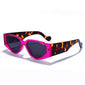 Retro Squared Fashion Sunglasses - PINK GRAY - Save 30%