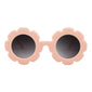 Round Flower Kids Sunglasses - PINK GRAY - Save 30%