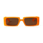 Trendy Rectangle Fashion Sunglasses - ORANGE GRAY - Save 35%