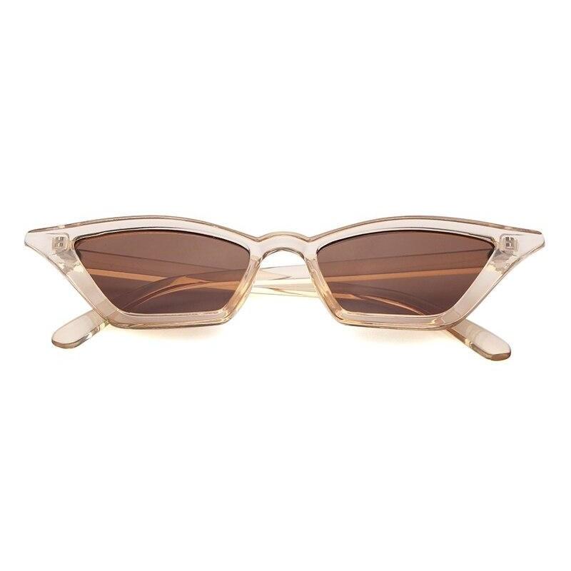 Vintage Cat Eyes Sunglasses - TRANSPARENT BROWN - Save 30%