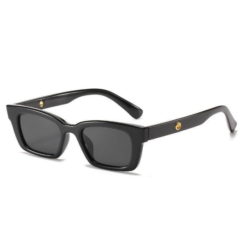 Vintage Celebrity Fashion Sunglasses - BLACK GRAY - Save 30%