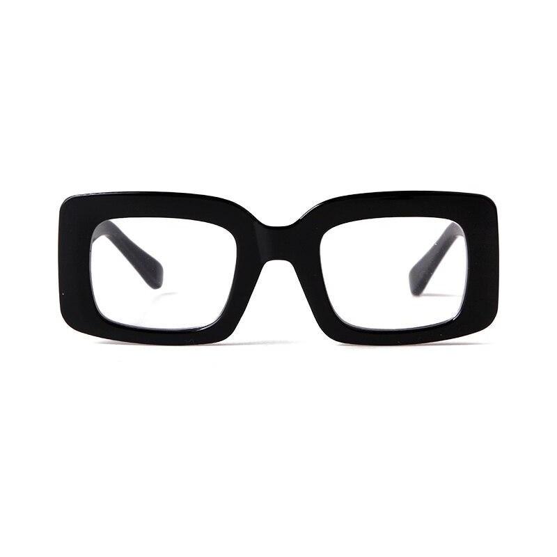 Vintage Oversized Square Sunglasses - BLACK CLEAR - Save 25%