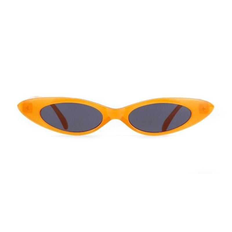Vintage Small Oval Sunglasses - ORANGE GRAY - Save 35%