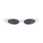 Vintage Small Oval Sunglasses - WHITE GRAY - Save 35%