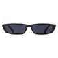 Vintage Small Rectangular Sunglasses - BLACK GRAY - Save 30%