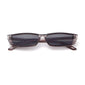 Vintage Small Rectangular Sunglasses - TRANSPARENT GRAY - 