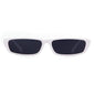 Vintage Small Rectangular Sunglasses - WHITE GRAY - Save 30%